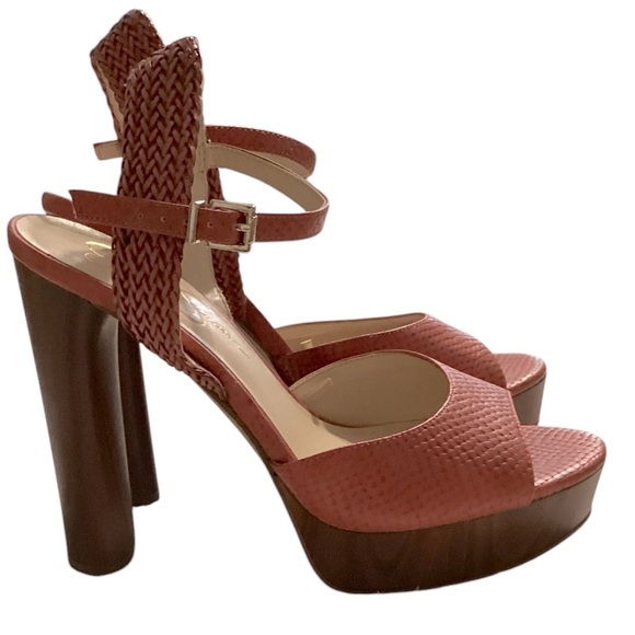 Jessica Simpson vintage 70” style heels size 10 - Picture 1 of 8